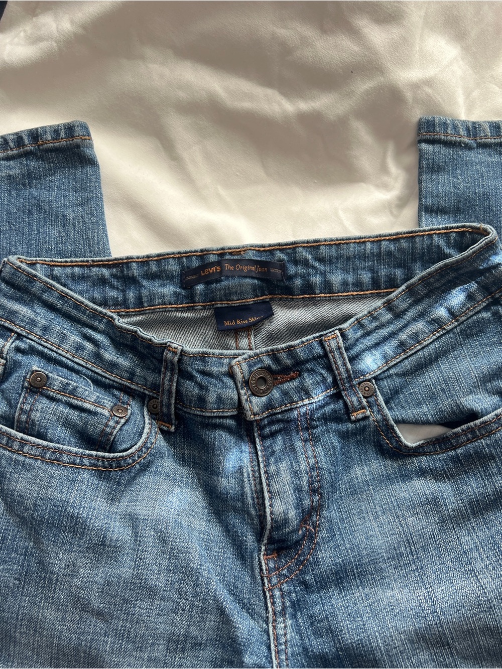 Levi's Skinny Jeans in Light Blue Denim